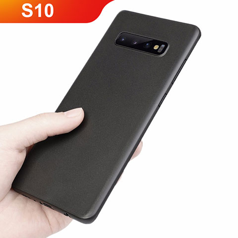 Custodia Ultra Slim Trasparente Rigida Cover Opaca per Samsung Galaxy S10 5G Nero