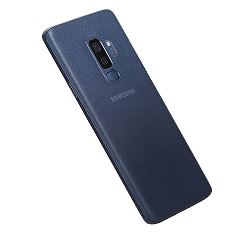 Custodia Ultra Slim Trasparente Rigida Cover Opaca per Samsung Galaxy S9 Plus Blu