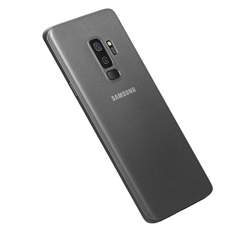Custodia Ultra Slim Trasparente Rigida Cover Opaca per Samsung Galaxy S9 Plus Grigio
