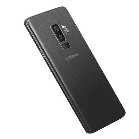 Custodia Ultra Slim Trasparente Rigida Cover Opaca per Samsung Galaxy S9 Plus Nero