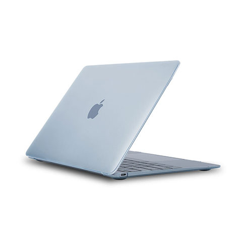 Custodia Ultra Slim Trasparente Rigida Opaca per Apple MacBook 12 pollici Blu