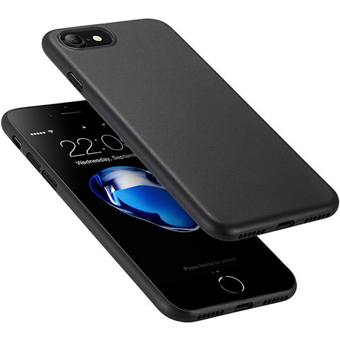 Custodia Ultra Sottile Plastica Rigida Opaca per Apple iPhone 8 Nero