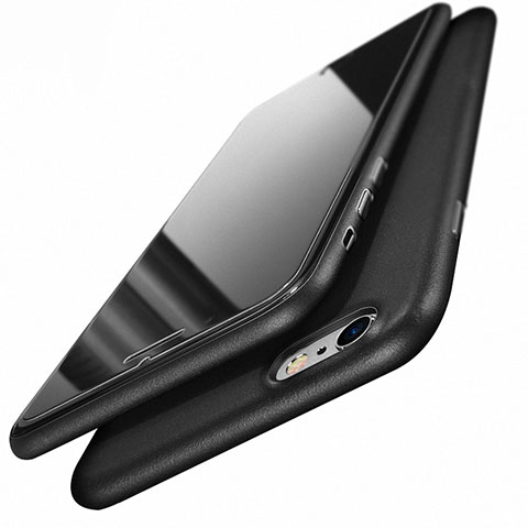Custodia Ultra Sottile Rigida Opaca U03 per Apple iPhone 6S Plus Nero