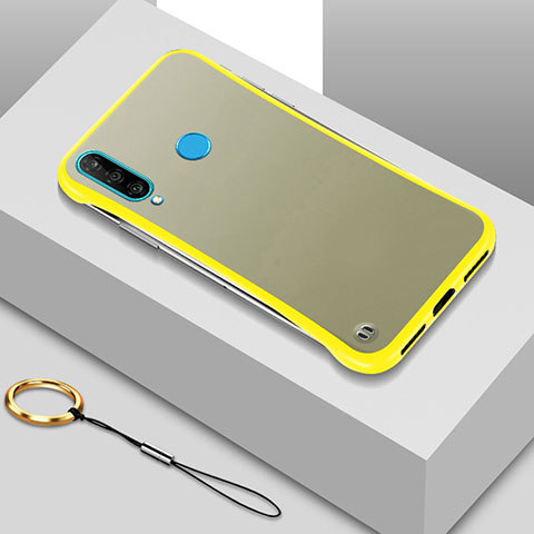 Custodia Ultra Sottile Trasparente Rigida Cover Opaca H01 per Huawei P30 Lite New Edition Giallo