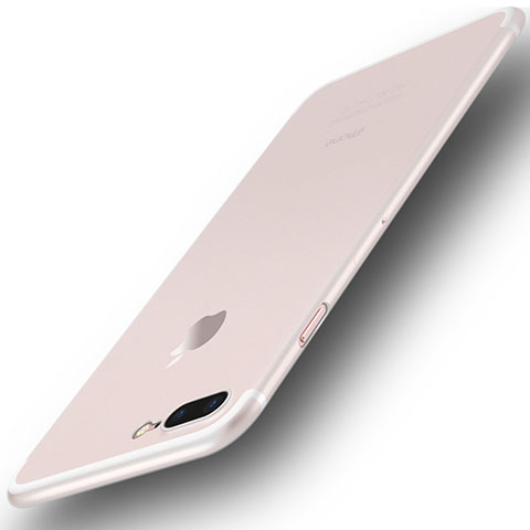 Custodia Ultra Sottile Trasparente Rigida Cover Opaca U01 per Apple iPhone 8 Plus Bianco