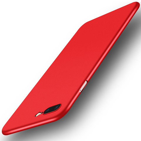 Custodia Ultra Sottile Trasparente Rigida Cover Opaca U01 per Apple iPhone 8 Plus Rosso