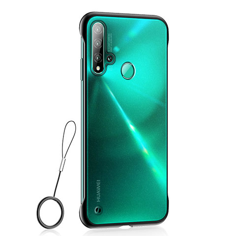 Custodia Ultra Sottile Trasparente Rigida Cover Opaca U01 per Huawei P20 Lite (2019) Nero