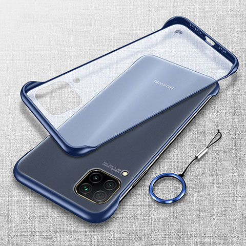 Custodia Ultra Sottile Trasparente Rigida Cover Opaca U01 per Huawei P40 Lite Blu