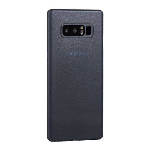 Custodia Ultra Sottile Trasparente Rigida Cover Opaca U01 per Samsung Galaxy Note 8 Blu