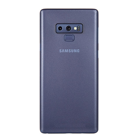 Custodia Ultra Sottile Trasparente Rigida Cover Opaca U01 per Samsung Galaxy Note 9 Blu