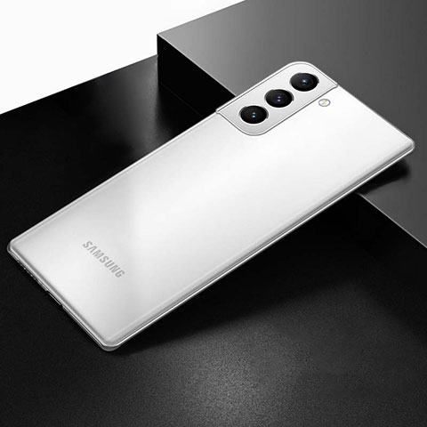 Custodia Ultra Sottile Trasparente Rigida Cover Opaca U01 per Samsung Galaxy S23 5G Bianco