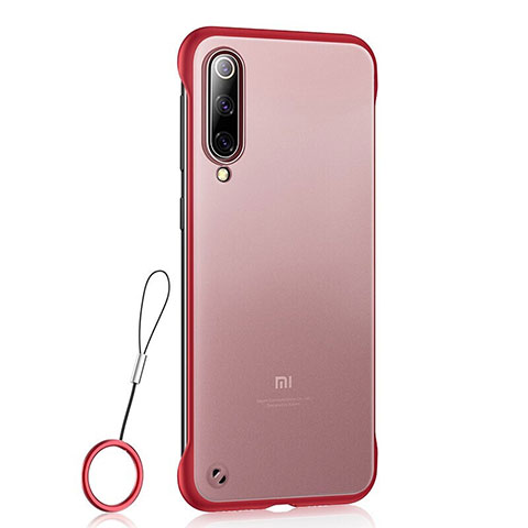 Custodia Ultra Sottile Trasparente Rigida Cover Opaca U01 per Xiaomi Mi 9 SE Rosso