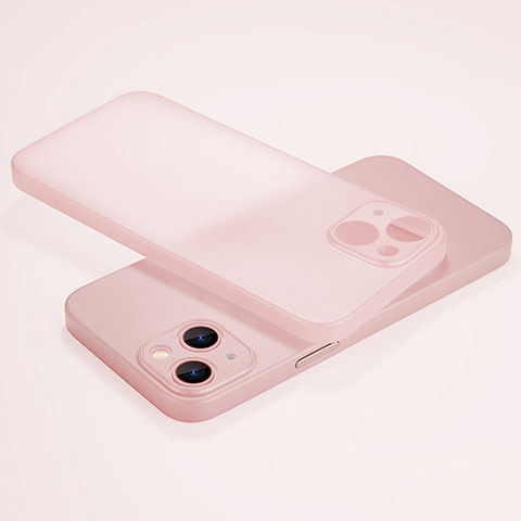 Custodia Ultra Sottile Trasparente Rigida Cover Opaca U02 per Apple iPhone 14 Plus Rosa