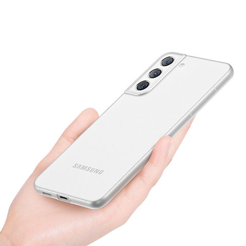 Custodia Ultra Sottile Trasparente Rigida Cover Opaca U02 per Samsung Galaxy S23 Plus 5G Bianco