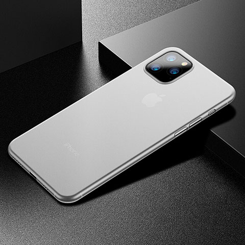 Custodia Ultra Sottile Trasparente Rigida Cover Opaca U04 per Apple iPhone 11 Pro Max Bianco