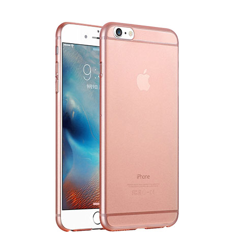 Custodia Ultra Sottile Trasparente Rigida Opaca per Apple iPhone 6 Oro Rosa