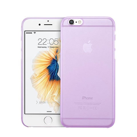 Custodia Ultra Sottile Trasparente Rigida Opaca per Apple iPhone 6 Plus Viola