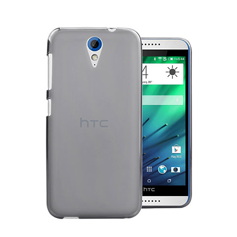 Custodia Ultra Sottile Trasparente Rigida Opaca per HTC Desire 620 Grigio