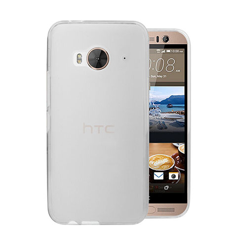 Custodia Ultra Sottile Trasparente Rigida Opaca per HTC One Me Bianco