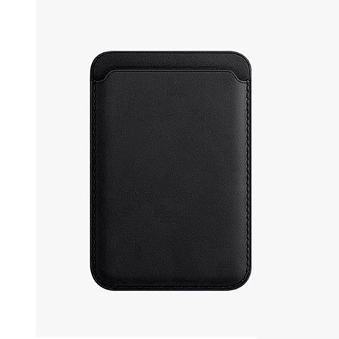Lusso Pelle Portafoglio con Mag-Safe Magnetic per Apple iPhone 12 Nero