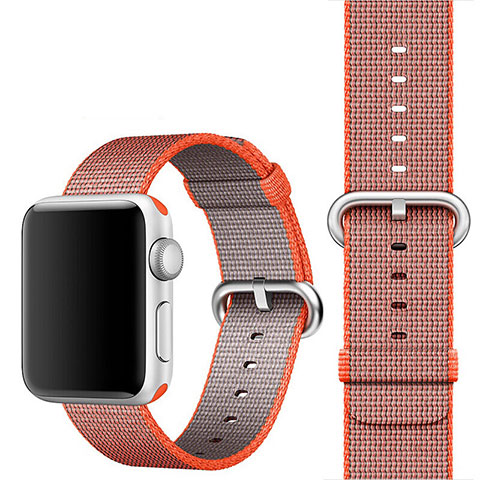 Milanese Cinturino Braccialetto Acciaio Band per Apple iWatch 2 38mm Arancione