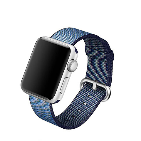 Milanese Cinturino Braccialetto Acciaio per Apple iWatch 2 38mm Blu