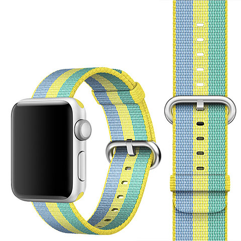 Milanese Cinturino Braccialetto Acciaio per Apple iWatch 2 38mm Giallo