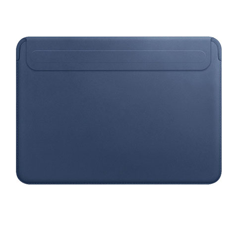 Morbido Pelle Custodia Marsupio Tasca L01 per Apple MacBook Pro 13 pollici (2020) Blu