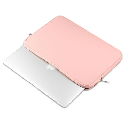 Morbido Pelle Custodia Marsupio Tasca L16 per Apple MacBook 12 pollici Rosa