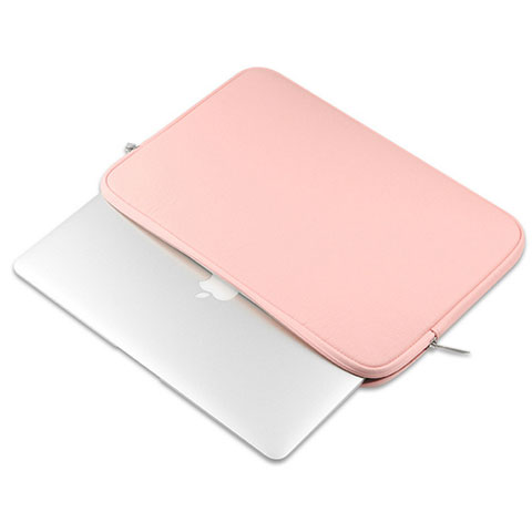 Morbido Pelle Custodia Marsupio Tasca L16 per Apple MacBook Pro 13 pollici (2020) Rosa