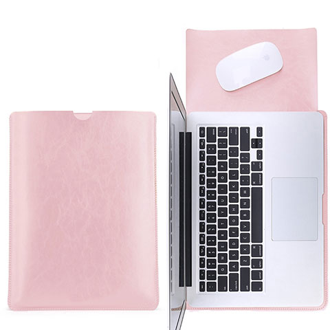 Morbido Pelle Custodia Marsupio Tasca L17 per Apple MacBook Air 11 pollici Rosa