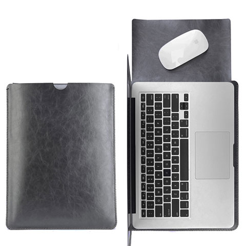 Morbido Pelle Custodia Marsupio Tasca L17 per Apple MacBook Air 13 pollici (2020) Nero