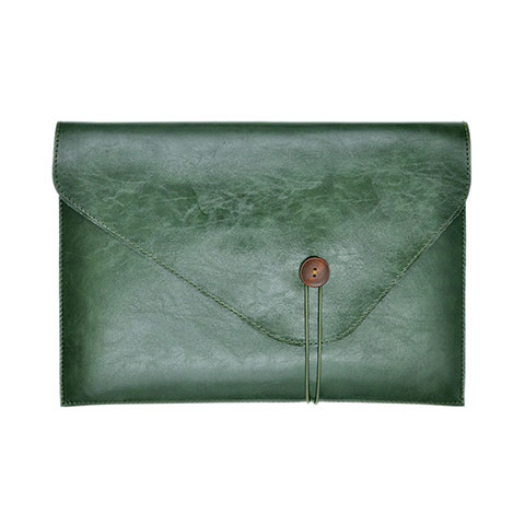 Morbido Pelle Custodia Marsupio Tasca L23 per Apple MacBook Pro 15 pollici Verde