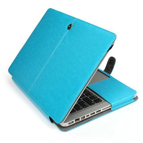 Morbido Pelle Custodia Marsupio Tasca L24 per Apple MacBook Air 13 pollici (2020) Cielo Blu