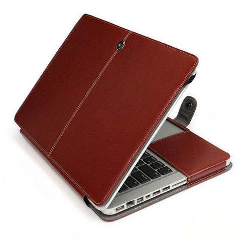 Morbido Pelle Custodia Marsupio Tasca L24 per Apple MacBook Pro 15 pollici Retina Marrone