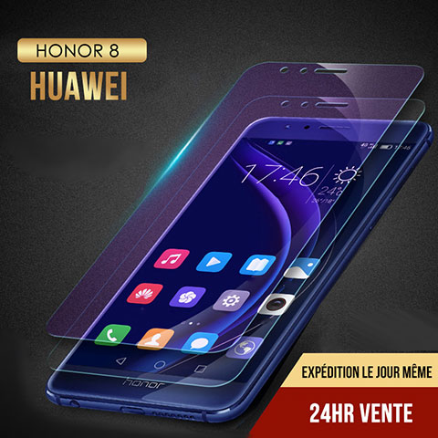 Pellicola in Vetro Temperato Protettiva Anti Blu-Ray Proteggi Schermo Film B02 per Huawei Honor 8 Chiaro