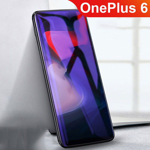 Pellicola in Vetro Temperato Protettiva Anti Blu-Ray Proteggi Schermo Film B02 per OnePlus 6 Chiaro