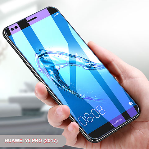 Pellicola in Vetro Temperato Protettiva Anti Blu-Ray Proteggi Schermo Film per Huawei Y6 Pro (2017) Chiaro