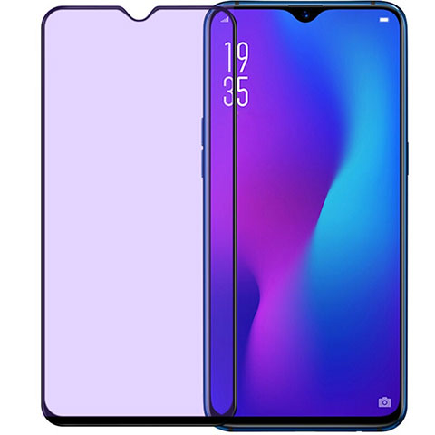 Pellicola in Vetro Temperato Protettiva Integrale Anti Blu-Ray Proteggi Schermo Film per Oppo A9X Nero