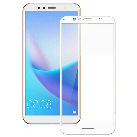 Pellicola in Vetro Temperato Protettiva Integrale Proteggi Schermo Film F02 per Huawei Honor 7A Bianco