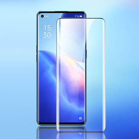 Pellicola in Vetro Temperato Protettiva Integrale Proteggi Schermo Film F02 per Oppo Reno5 Pro+ Plus 5G Nero