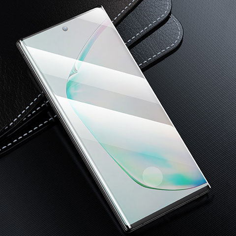 Pellicola in Vetro Temperato Protettiva Integrale Proteggi Schermo Film F02 per Samsung Galaxy Note 10 Plus 5G Nero