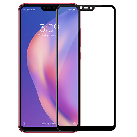 Pellicola in Vetro Temperato Protettiva Integrale Proteggi Schermo Film F02 per Xiaomi Mi 8 Lite Nero