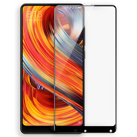 Pellicola in Vetro Temperato Protettiva Integrale Proteggi Schermo Film F02 per Xiaomi Mi Mix 2 Nero