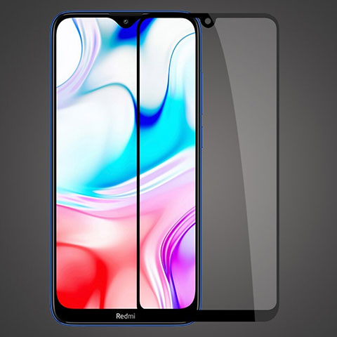 Pellicola in Vetro Temperato Protettiva Integrale Proteggi Schermo Film F02 per Xiaomi Redmi 8 Nero