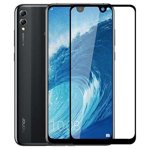 Pellicola in Vetro Temperato Protettiva Integrale Proteggi Schermo Film F03 per Huawei Honor 8X Max Nero