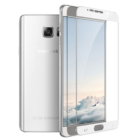 Pellicola in Vetro Temperato Protettiva Integrale Proteggi Schermo Film F03 per Samsung Galaxy Note 5 N9200 N920 N920F Bianco