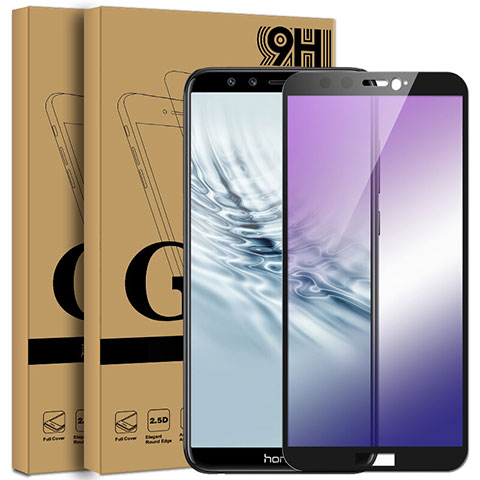 Pellicola in Vetro Temperato Protettiva Integrale Proteggi Schermo Film F04 per Huawei Honor 9 Lite Nero