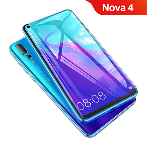 Pellicola in Vetro Temperato Protettiva Integrale Proteggi Schermo Film F05 per Huawei Nova 4 Nero