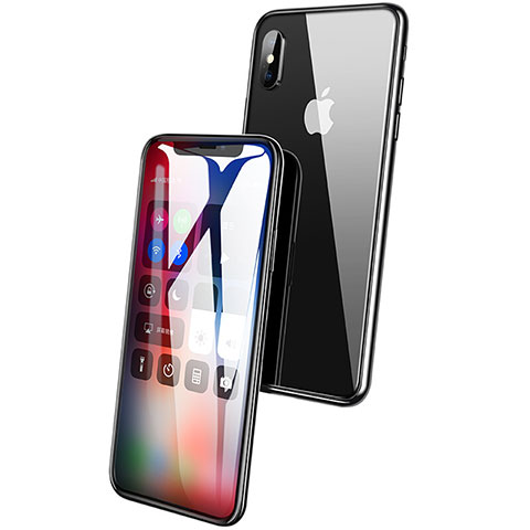 Pellicola in Vetro Temperato Protettiva Integrale Proteggi Schermo Film F10 per Apple iPhone Xs Nero